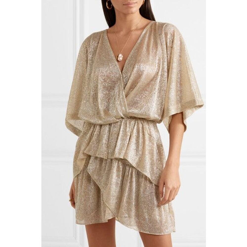 Elegant Gold Women's Dress